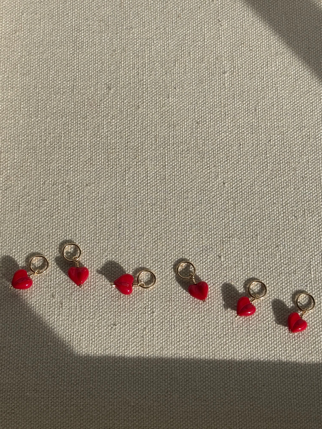 Heart charms- ready to ship