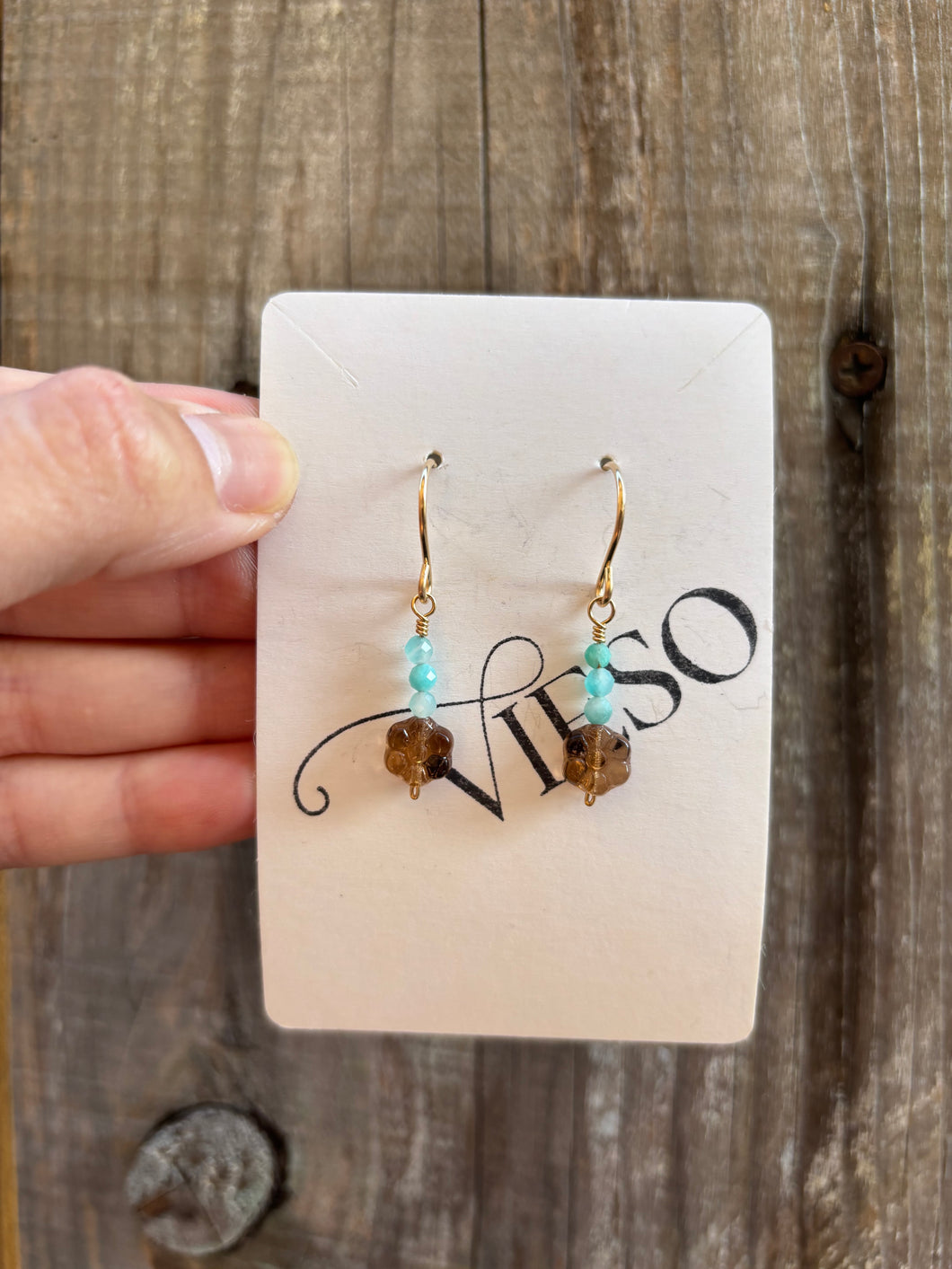 Flower earrings- ready to ship