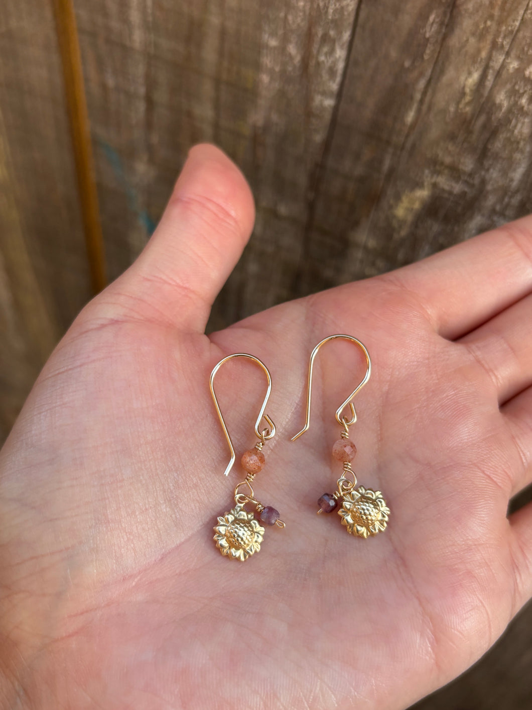 Sunflower Earrings- ready to ship