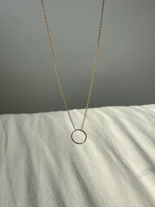 Circle ring necklace- ready to ship