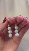 Load and play video in Gallery viewer, Mint green bead earrings
