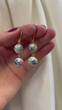 Load and play video in Gallery viewer, Flower bead earrings

